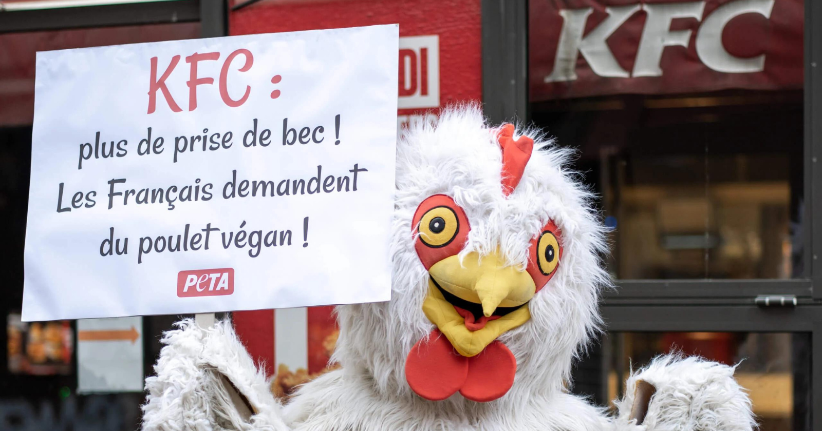 Peta challenges KFC to demand the introduction of its vegetable "chicken" in France