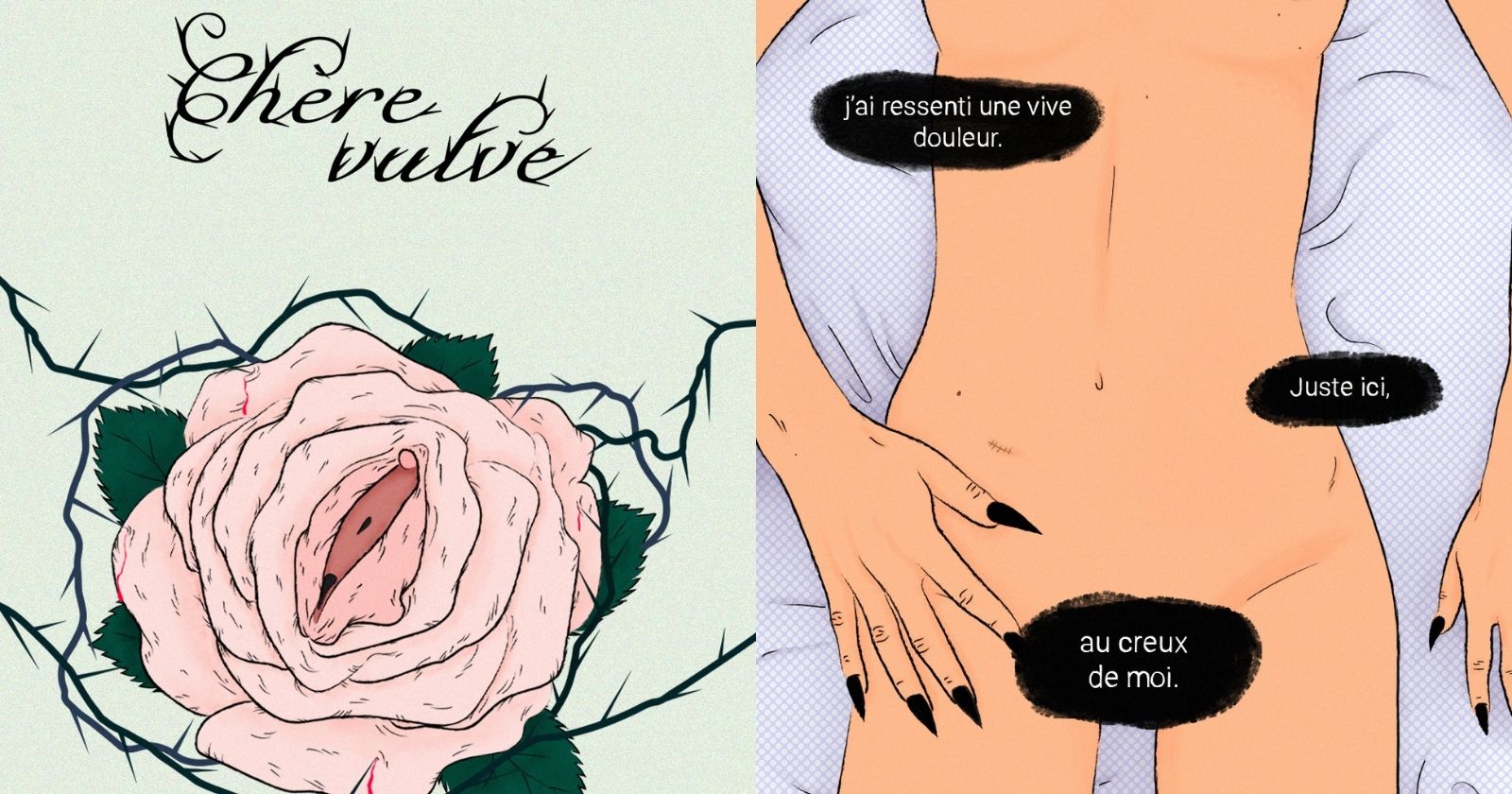 "Dear vulva": in drawings she relies on her fight against vestibulodynia