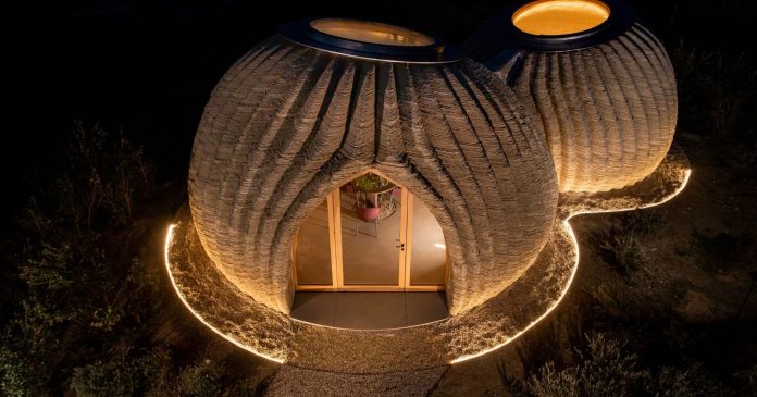 This 3D-printed nest-shaped house takes only 200 hours to build


