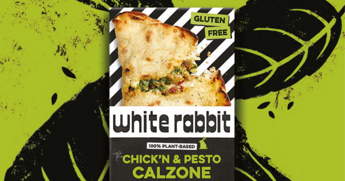 The British brand White Rabbit releases a vegan and gluten-free calzone

