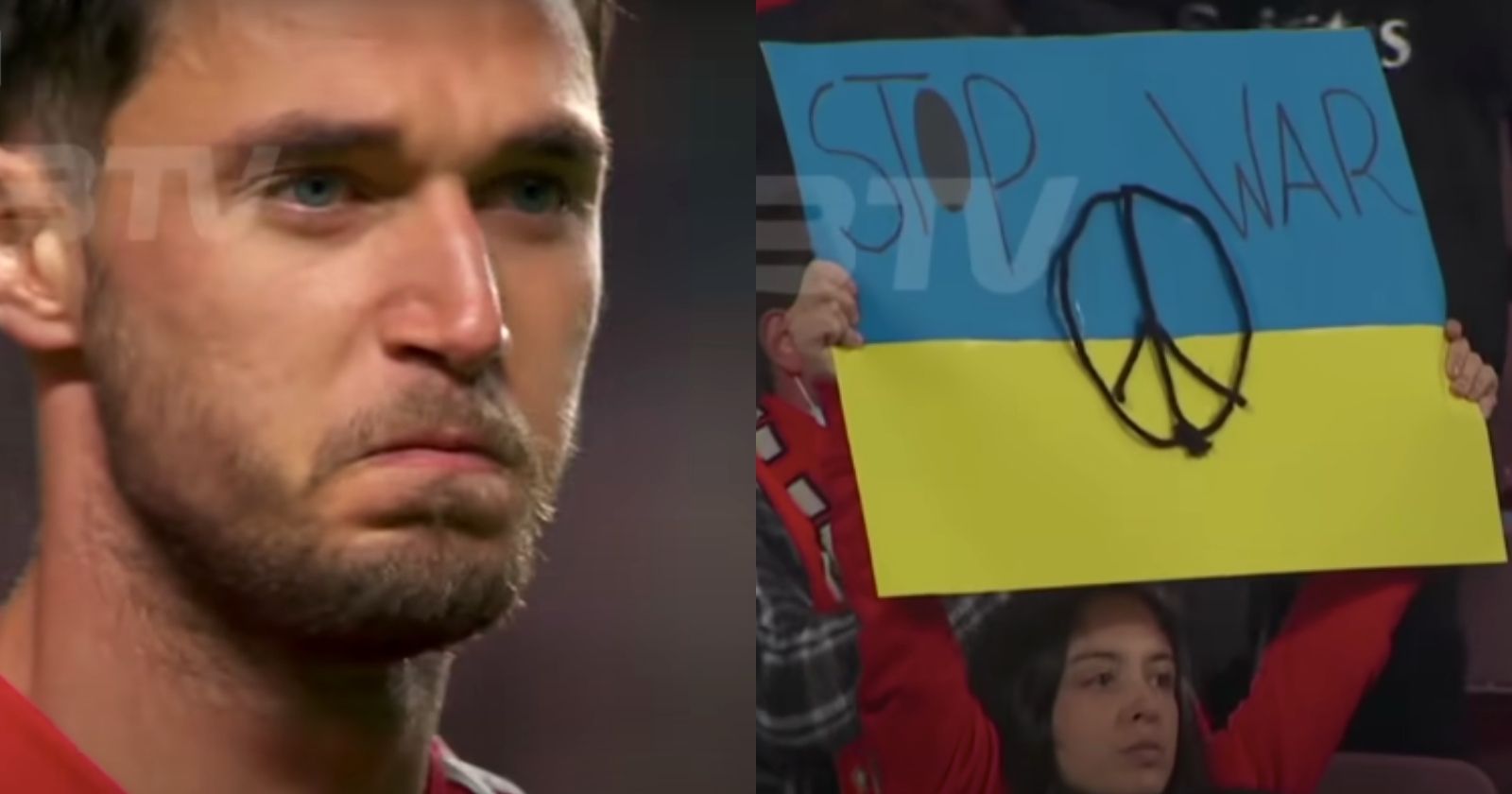 VIDEO.  A heartbreaking ovation in support of Ukrainian footballer Roman Yaremchuk