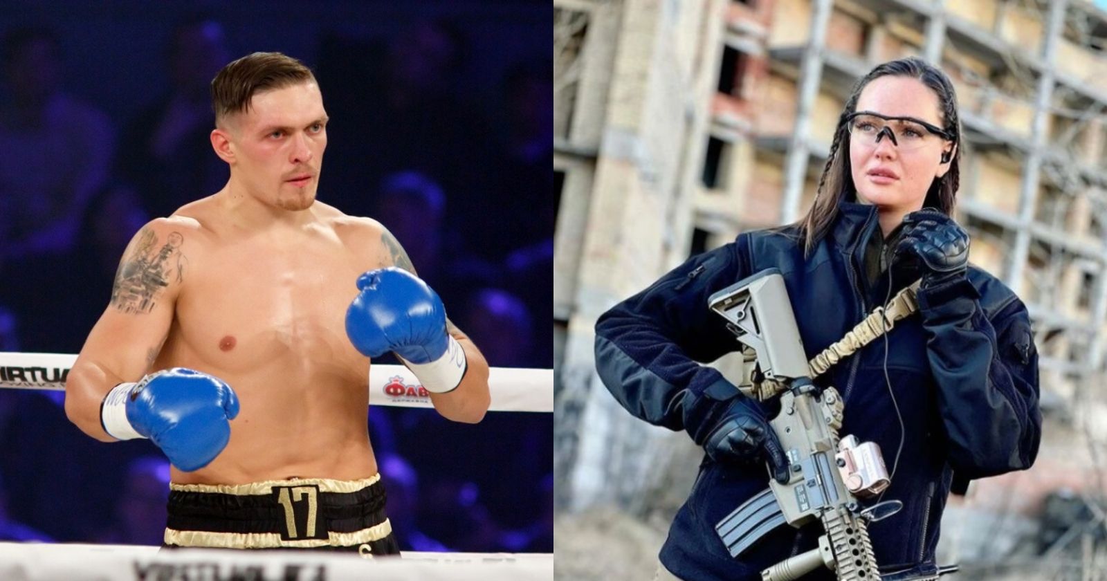 Boxer, lady, cyclist: Ukrainian personalities take up arms to defend their country