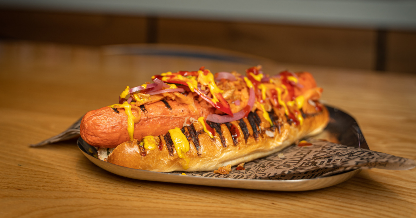 UK's oldest brewery has won a national award for its vegan hot dog