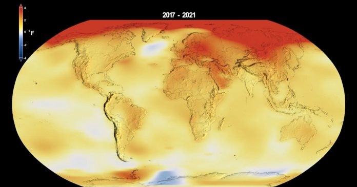 Clear and uplifting, these NASA videos illustrate the rise in temperatures since 1880

