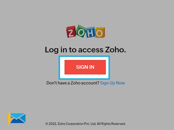 Zoho Mail Signup Page