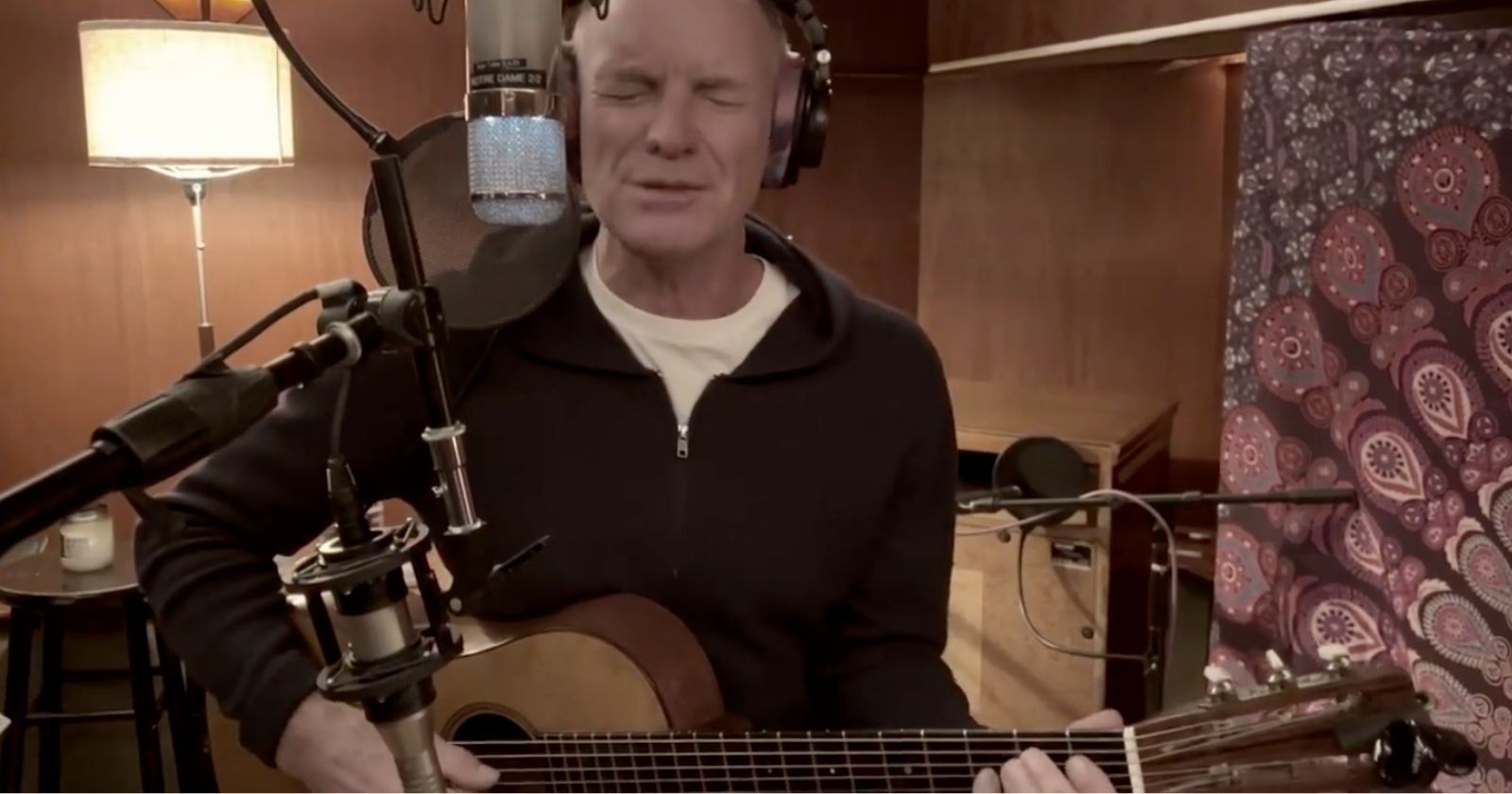 VIDEO.  In support of the Ukrainians, Sting reinterprets his pacifist song "Russians"