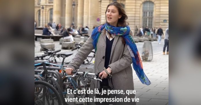  VIDEO.  Singing non-stop as she walks down the street, 19-year-old Victoire brightens up her entire neighborhood

