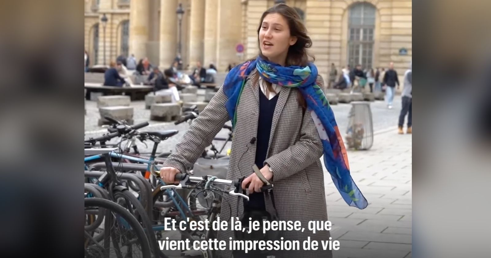 VIDEO.  Singing non-stop as she walks down the street, 19-year-old Victoire brightens up her entire neighborhood