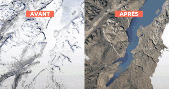 In images, Google shows the alarming effects of global warming on the planet

