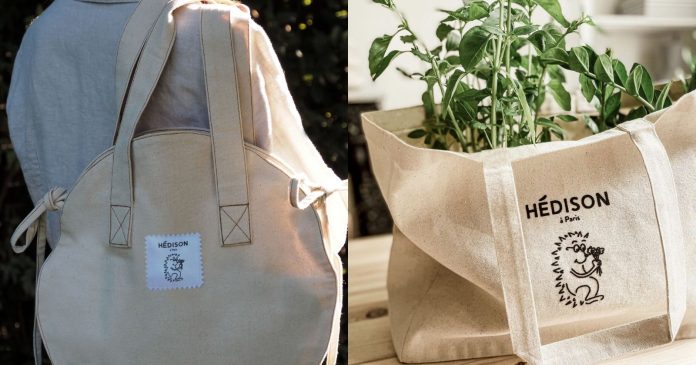Shopping bags, backpacks, tote bags: this brand makes its products from recycled cotton

