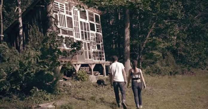  VIDEO.  This cabin is made from recycled windows

