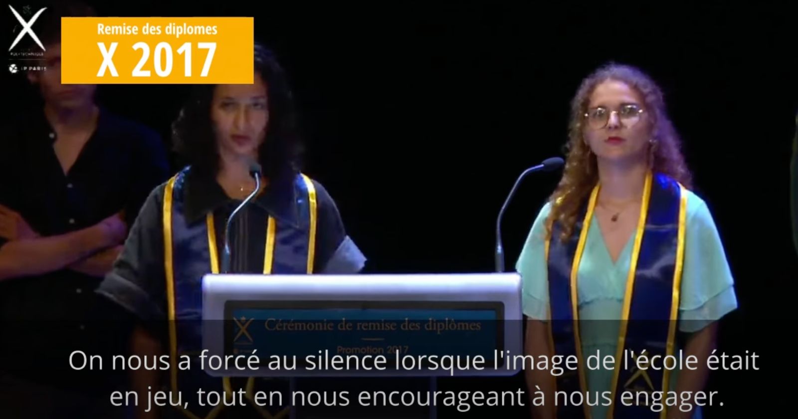 VIDEO.  Ecology: "Speechs of Unprecedented Radicalism" at Polytechnique . Graduation Ceremony